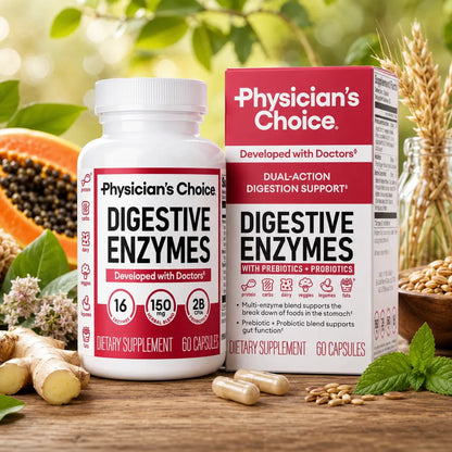 WHITE Enzimas digestivas para la hinchazón